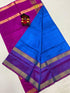 Pure Uppada Silk Saree Blue Purple Saree - pochampallysarees.com