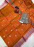 Pure Uppada Silver Coin Buta Saree - pochampallysarees.com