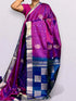 Purple Blue Color Designer Kanchi Pure Soft Silk Saree - pochampallysarees.com
