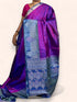 Purple Color Designer Kanchi Pure Soft Silk Saree - pochampallysarees.com