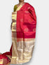 Red Cream Color Designer Kanchi Pure Soft Silk Saree - pochampallysarees.com