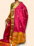 Red Gold Color Designer Kanchi Pure Soft Silk Saree - pochampallysarees.com