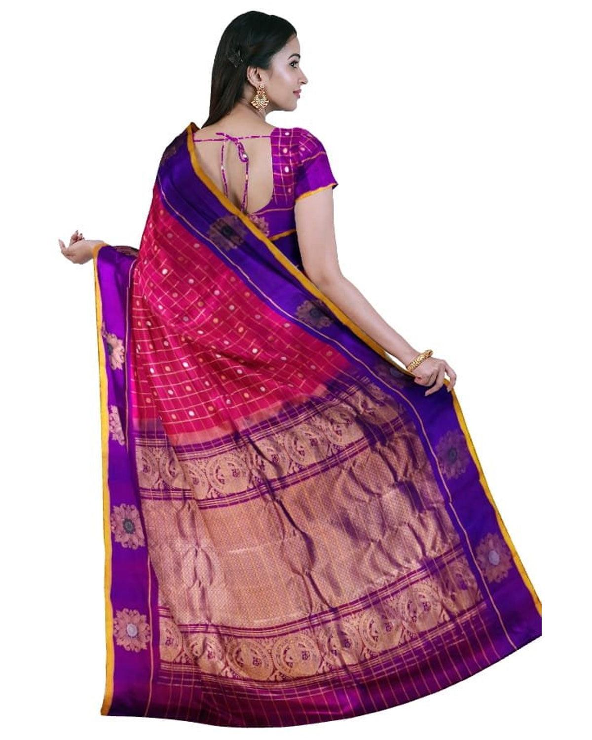 Violet Kanjivaram Silk Saree (3) – Me99