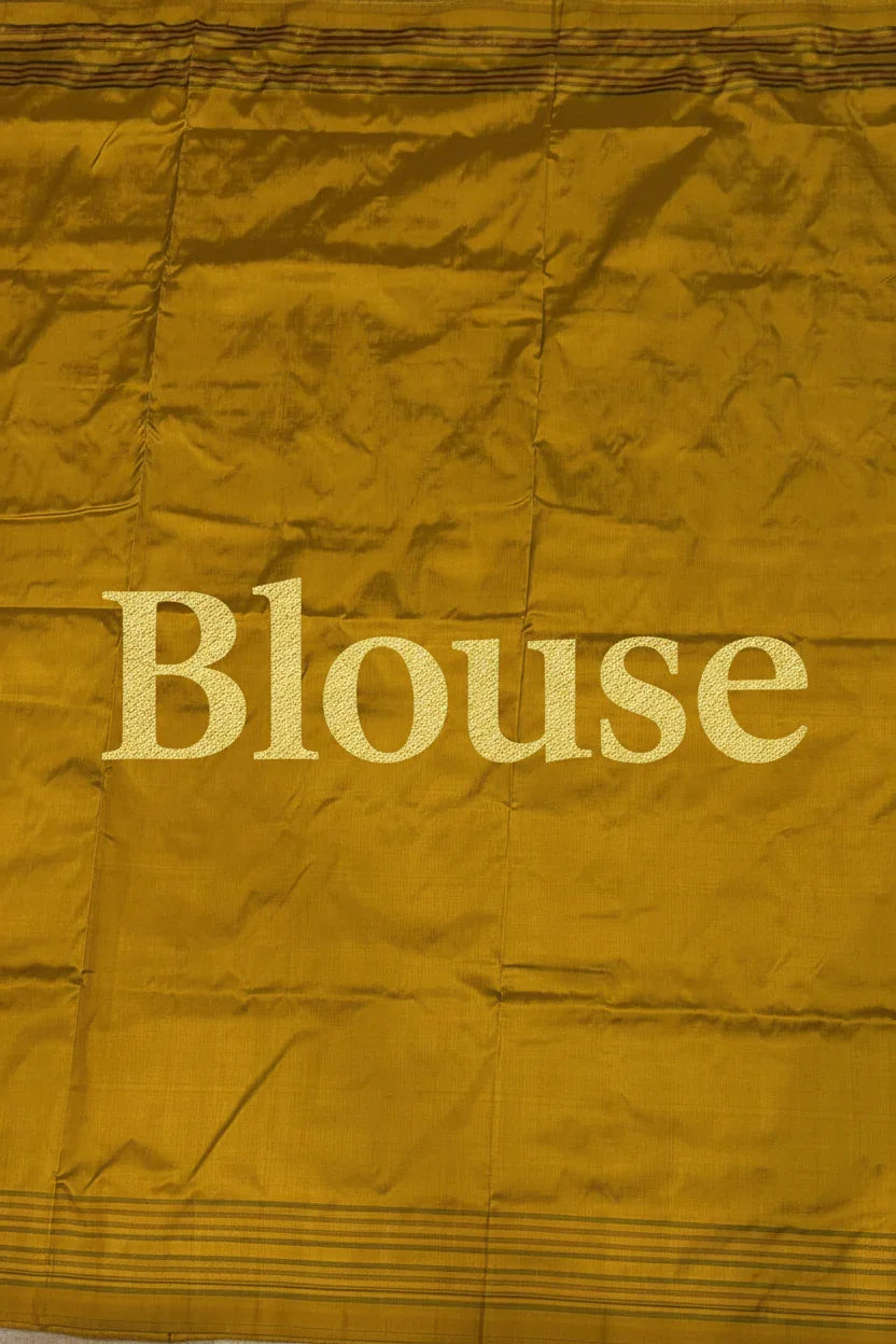 Vibrant Yellow Floral Silk Ikkat Patola Saree | Haldi &amp; Festive Wear - pochampallysarees.com