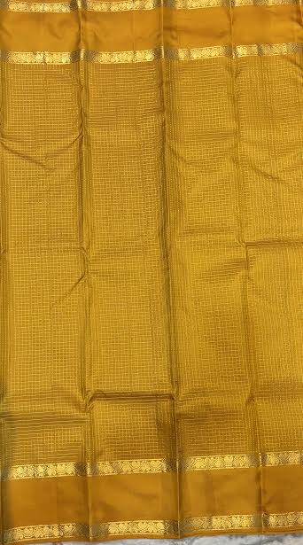 Pure Kanchipuram Soft Silk Saree - Emerald Green &amp; Mustard Yellow