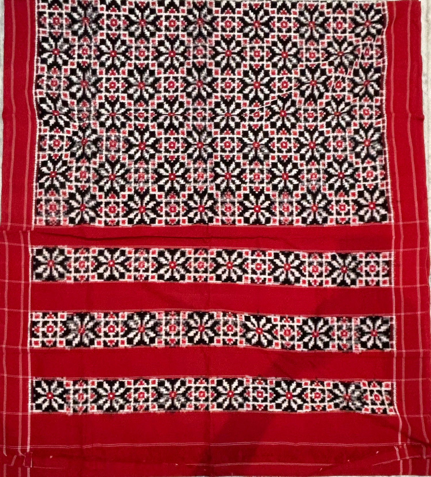 Authentic GI-Tagged Telia Rumal Handloom Cotton Saree