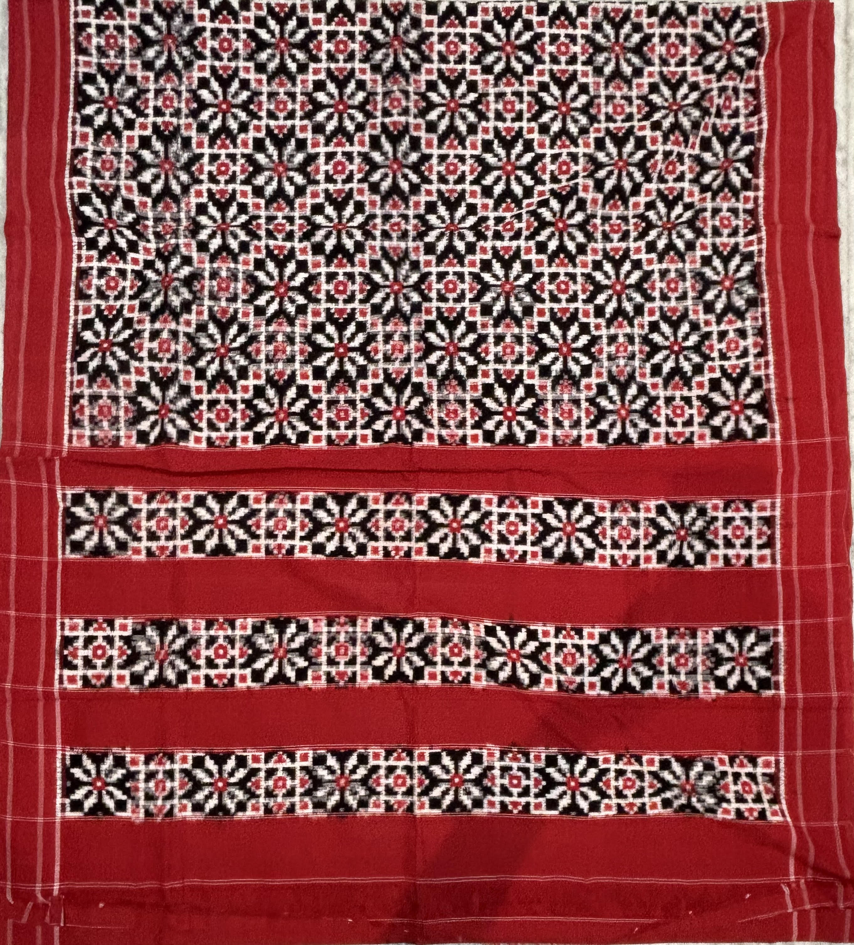 Authentic GI-Tagged Telia Rumal Handloom Cotton Saree