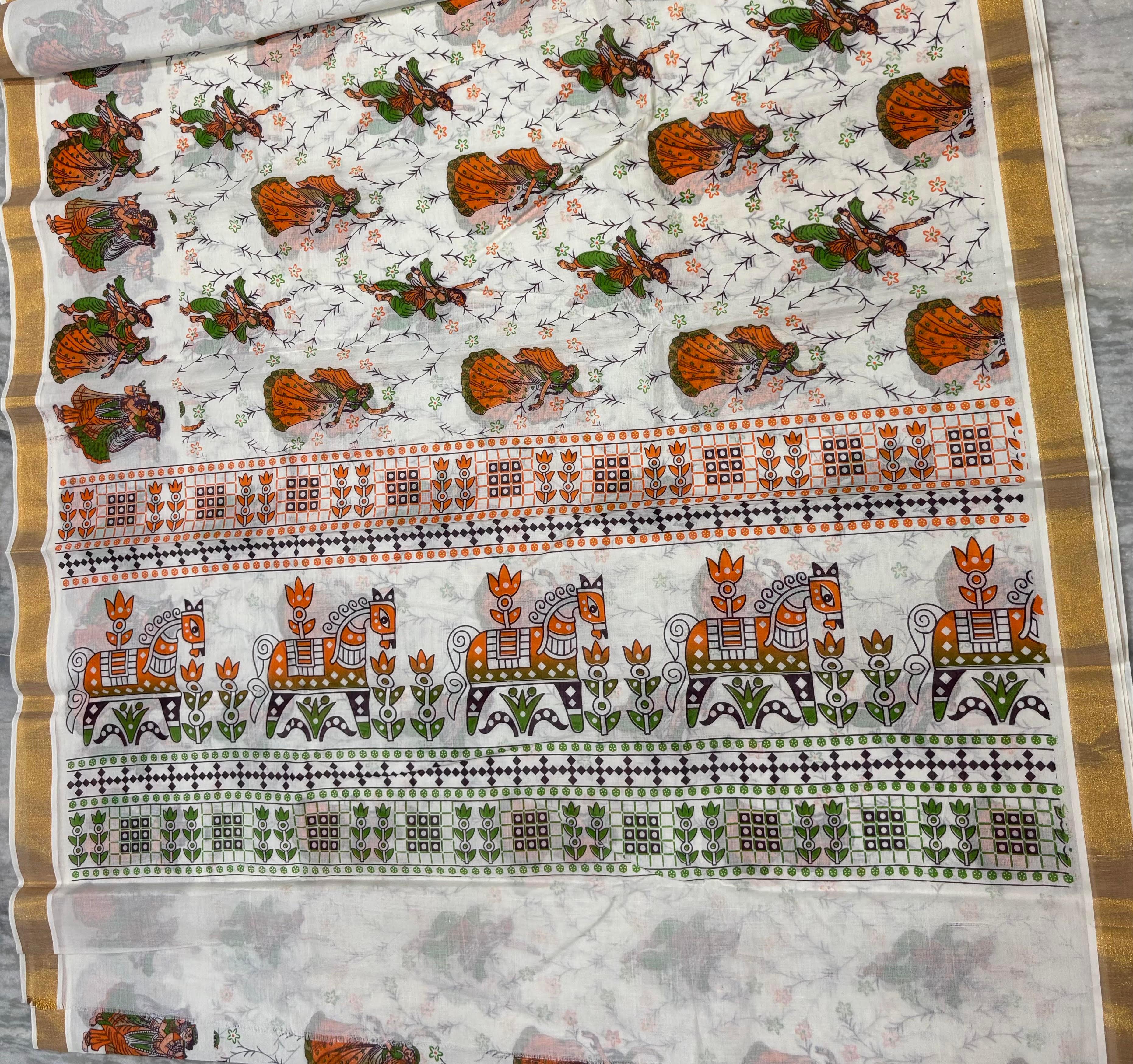 Mangalagiri Cotton Sarees Online – Authentic Handloom Elegance - pochampallysarees.com