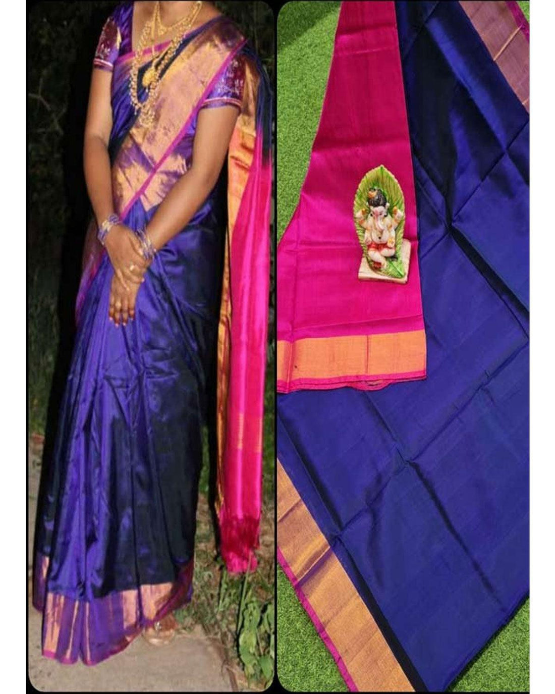 Uppad Silk Voilet Color Saree - pochampallysarees.com