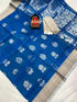 Uppada Pattu Silver Border Rich Pallu Saree - pochampallysarees.com