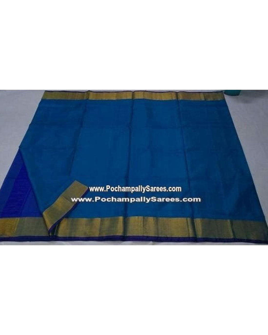 UPPADA SILK ANANDA BLUE COLOUR SAREE - pochampallysarees.com