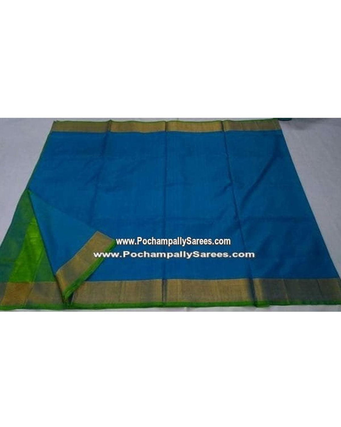 UPPADA SILK ANANDA BLUE COLOUR SAREE - pochampallysarees.com