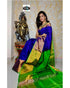 UPPADA-SILK-BLUE-COLOUR-SAREE - pochampallysarees.com