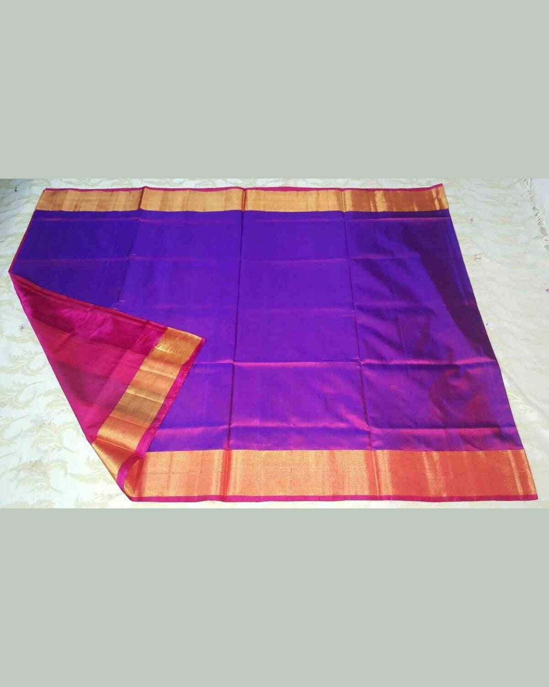 UPPADA SILK BLUE SAREE - pochampallysarees.com