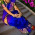 Uppada Silk Body Blue, Uppada Pallu Contrast Uppada Blue Blouse - pochampallysarees.com