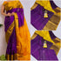 Uppada Silk Body Purple, Uppada Pallu Contrast Uppada yellow Blouse - pochampallysarees.com