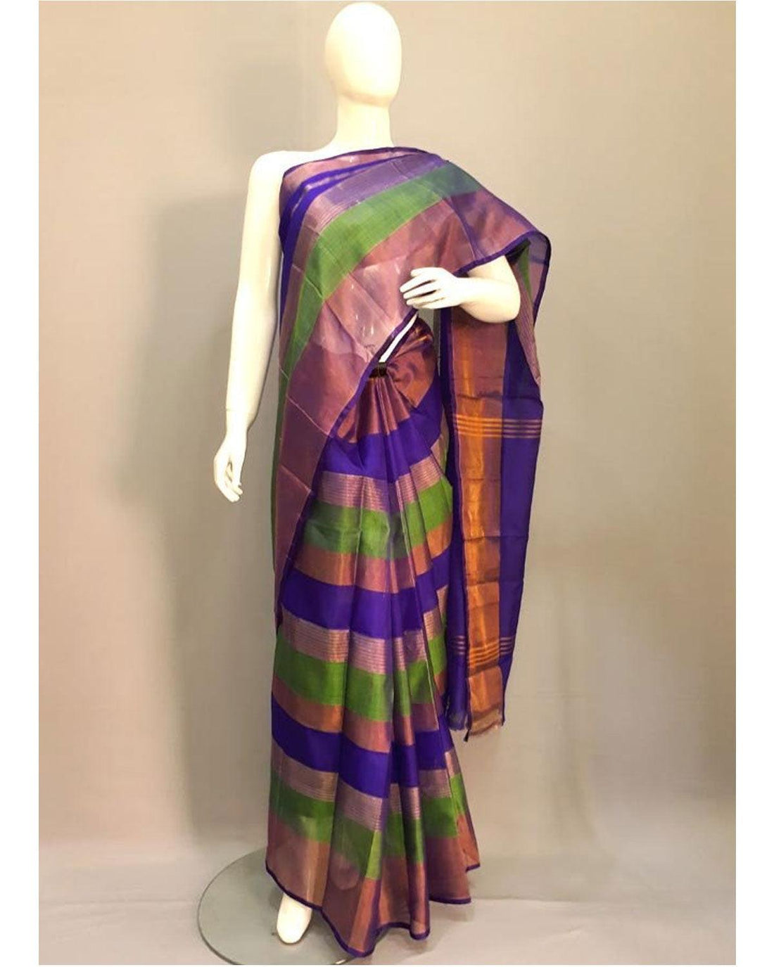 UPPADA SILK MULTI COLOR SAREE - pochampallysarees.com
