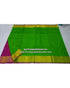 UPPADA SILK PARROT GREEN COLOUR SAREE - pochampallysarees.com