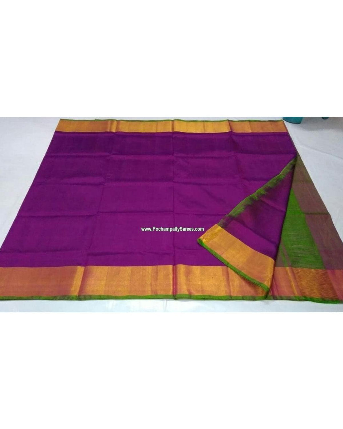 UPPADA SILK PLAIN LAVENDOR COLOUR SAREE - pochampallysarees.com